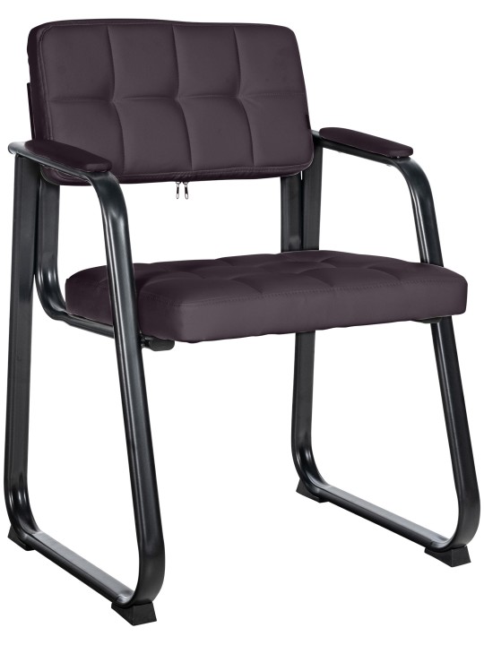 Bezoekersstoel Canada B kunstleer, bruin Bezoekersstoel Canada B kunstleer, bruin