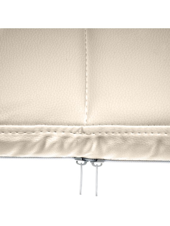 Bezoekersstoel Canada B kunstleer, crème