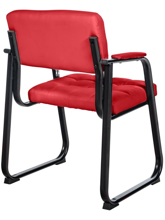 Bezoekersstoel Canada B kunstleer, rood Bezoekersstoel Canada B kunstleer, rood