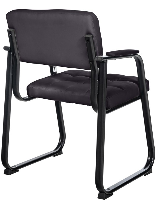 Bezoekersstoel Canada B kunstleer, zwart Bezoekersstoel Canada B kunstleer, zwart