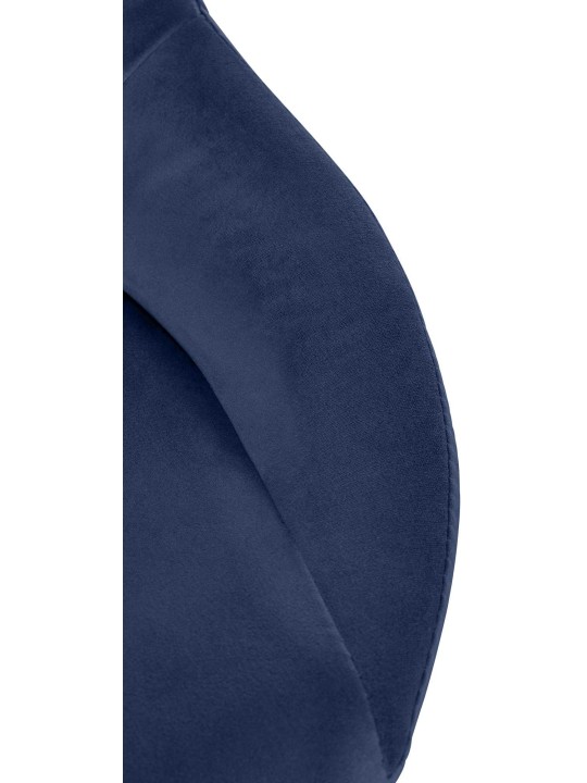 Barkruk Milet fluweel, blauw