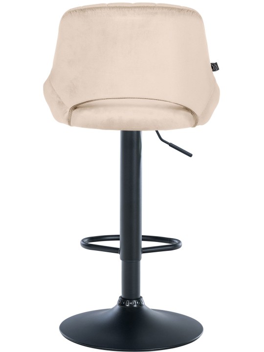 Barkruk Milet fluweel, crème