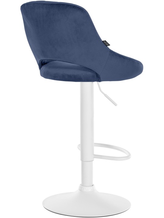 Barkruk Milet fluweel, blauw