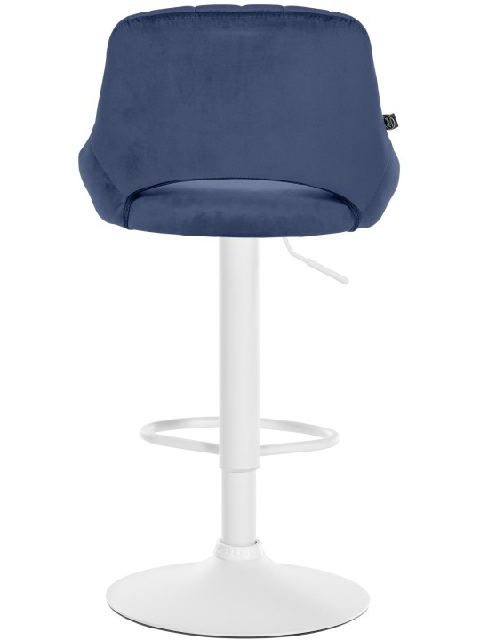 Barkruk Milet fluweel, blauw