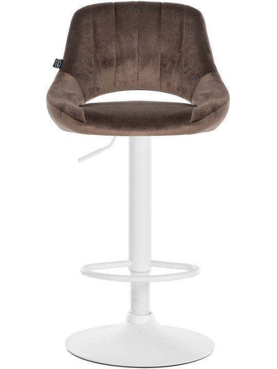 Barkruk Milet fluweel, bruin
