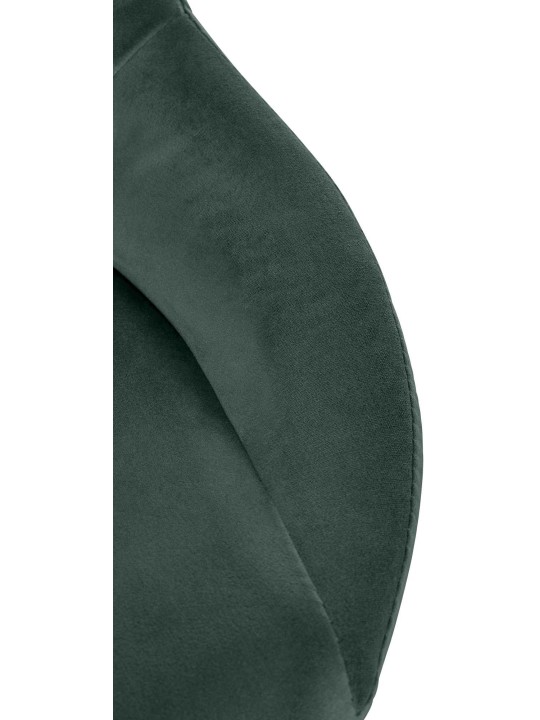 Barkruk Milet fluweel, groen