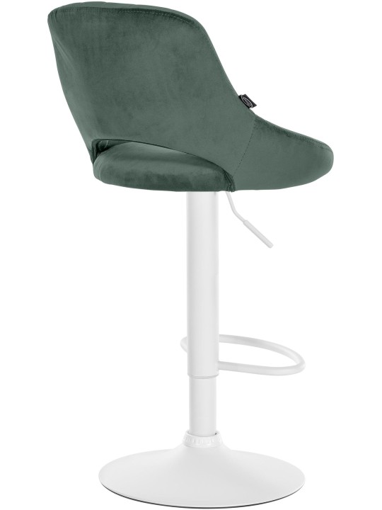 Barkruk Milet fluweel, groen