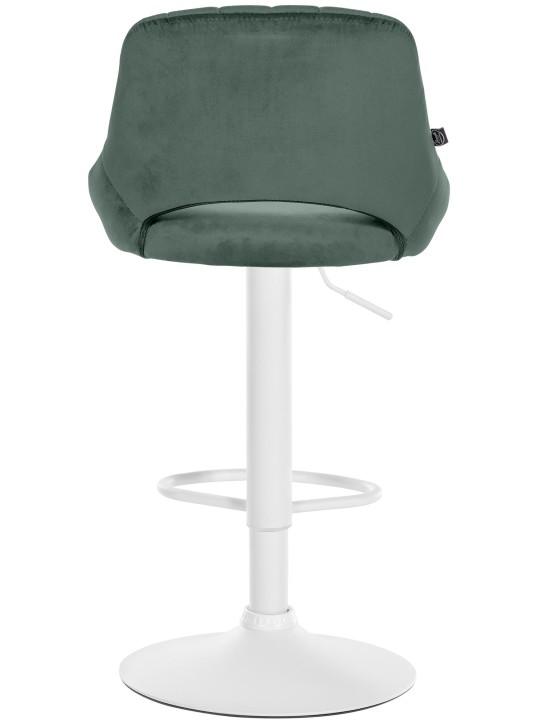 Barkruk Milet fluweel, groen