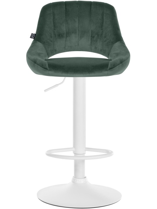 Barkruk Milet fluweel, groen