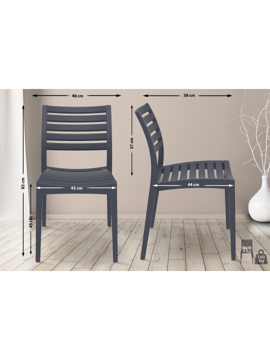 Ares-voorzitter, donkergrijs