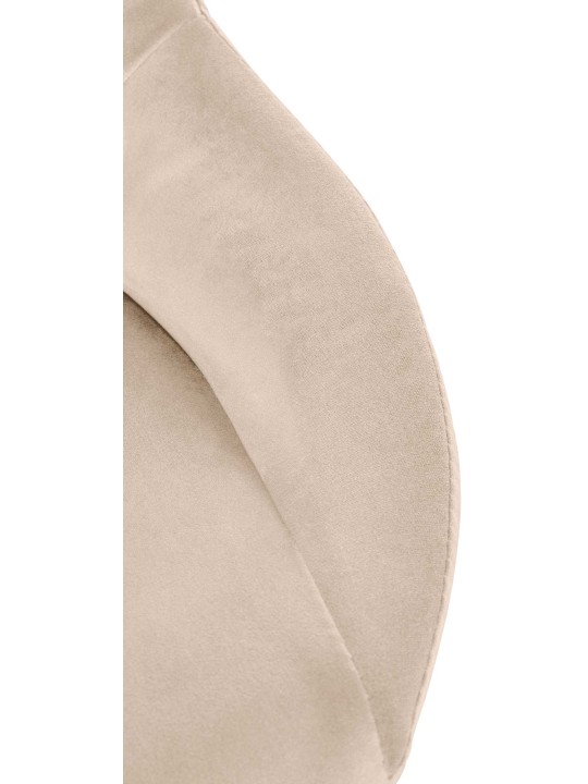 Set van 2 barkrukken Milet fluweel W, crème