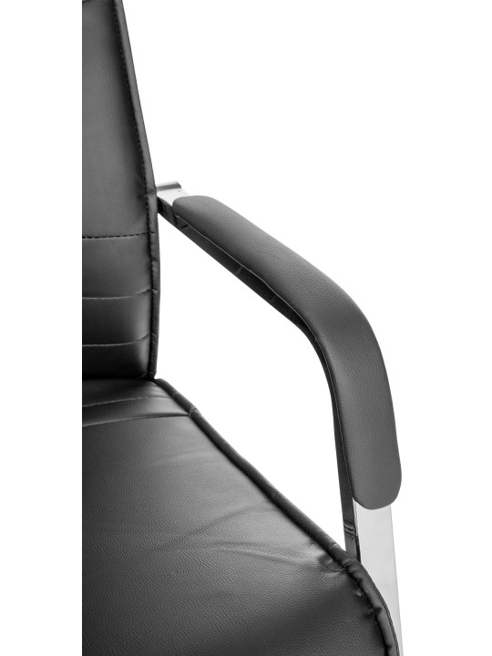 Set van 2 bezoekersstoelen Hobart, zwart Set van 2 bezoekersstoelen Hobart, zwart