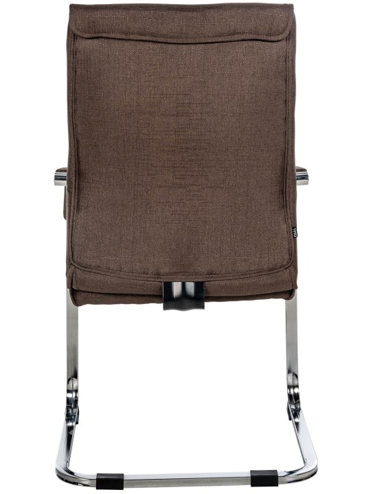 Set van 2 bezoekersstoelen Hobart stof, bruin Set van 2 bezoekersstoelen Hobart stof, bruin