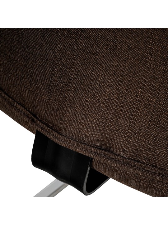 Set van 2 bezoekersstoelen Hobart stof, bruin Set van 2 bezoekersstoelen Hobart stof, bruin