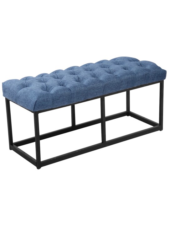 Bank Amun stof 100 cm, blauw Bank Amun stof 100 cm, blauw