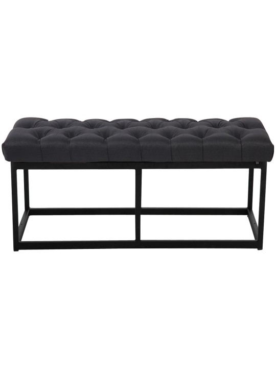 Bank Amun stof 100 cm, zwart