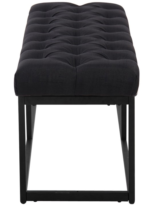 Bank Amun stof 100 cm, zwart