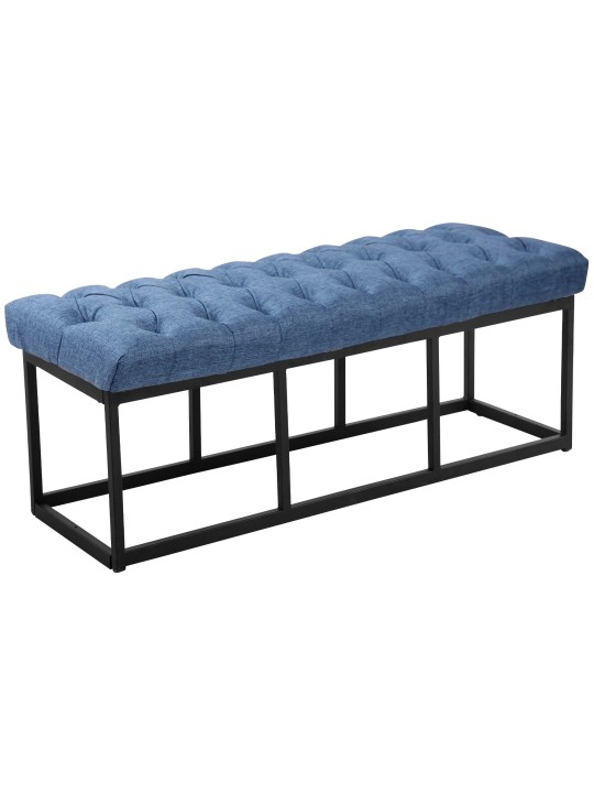 Bank Amun stof 120 cm, blauw Bank Amun stof 120 cm, blauw