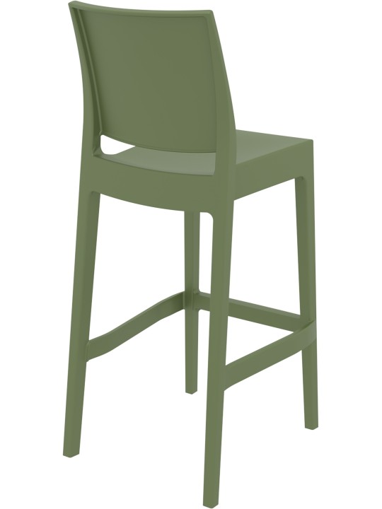 Barkruk Maya, olijfgroen