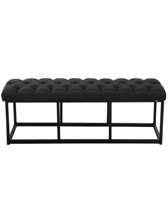 Bank Amun stof 120 cm, zwart
