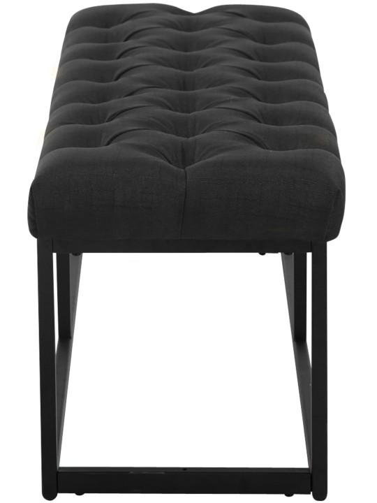 Bank Amun stof 120 cm, zwart