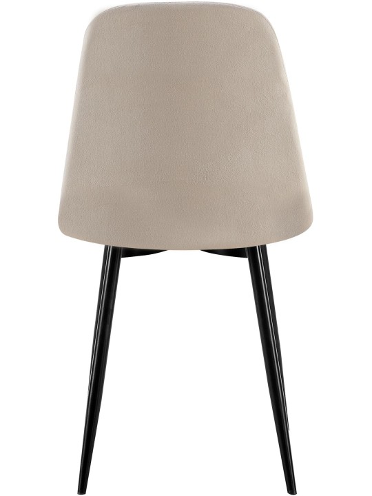 Baxter fluwelen eetkamerstoel, grijs