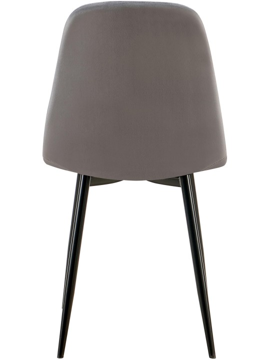 Baxter fluwelen eetkamerstoel, donkergrijs