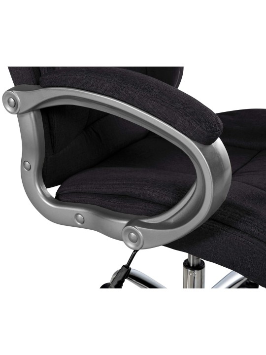 Bureaustoel BIG Apollo stof, zwart