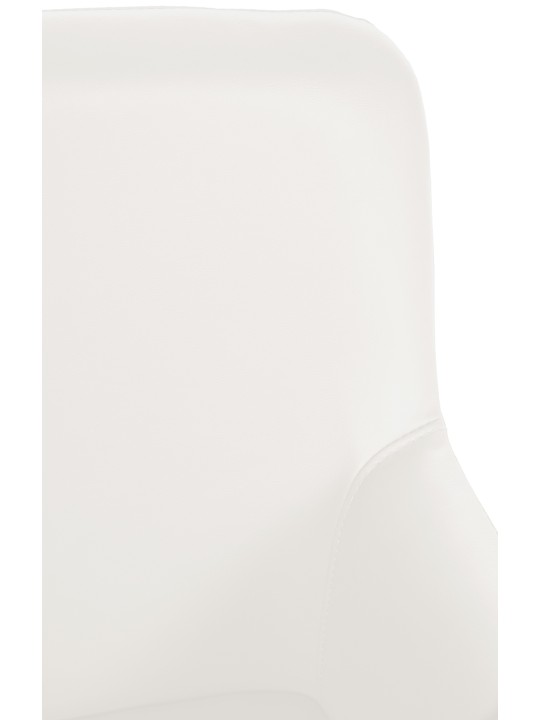 Stoel Puka kunstleer, wit Stoel Puka kunstleer, wit