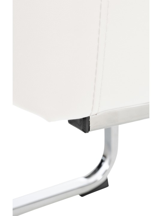 Stoel Puka kunstleer, wit Stoel Puka kunstleer, wit