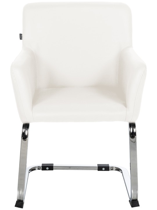 Stoel Puka kunstleer, wit Stoel Puka kunstleer, wit