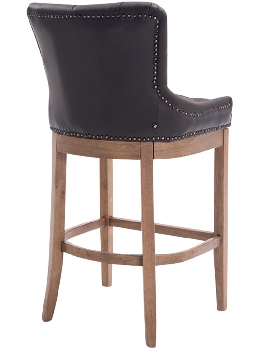 Barkruk Lakewood echt leer, antiek licht, bruin