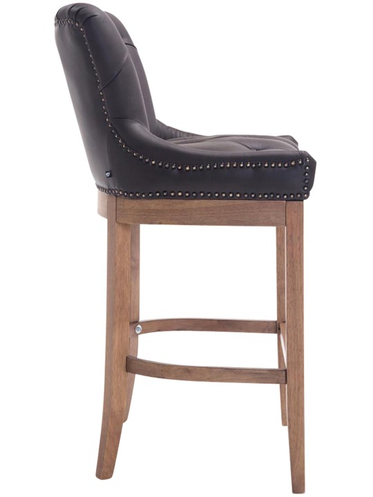 Barkruk Lakewood echt leer, antiek licht, bruin