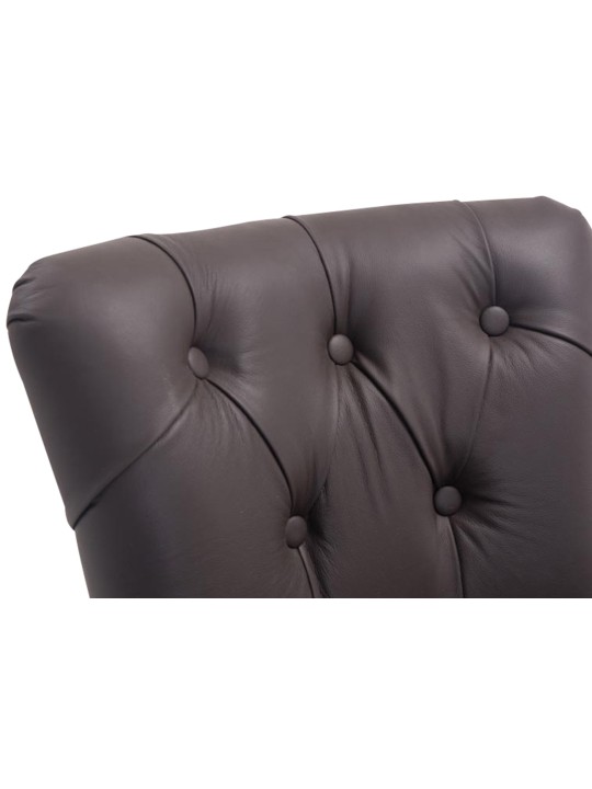 Barkruk Lakewood echt leer, antiek, bruin