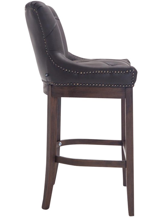 Barkruk Lakewood echt leer, antiek, bruin