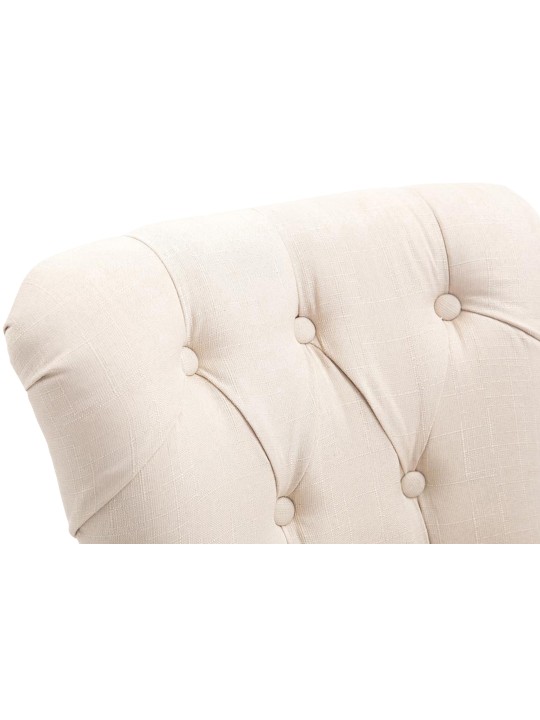 Barkruk Lakewood stof, antiek licht, crème