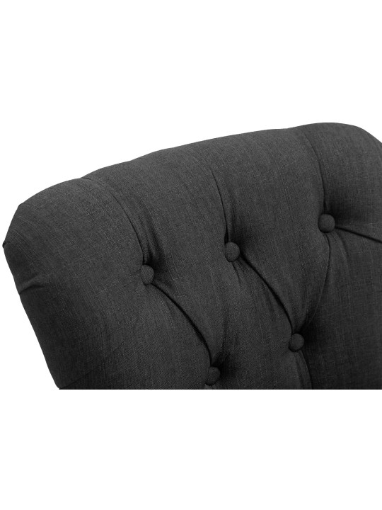 Barkruk Lakewood stof, antiek licht, donkergrijs