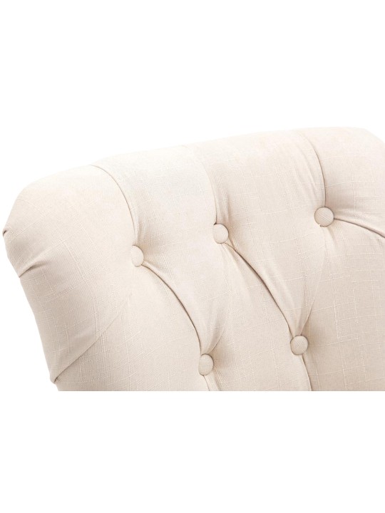 Barkruk Lakewood stof, antiek, crème