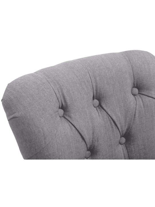 Barkruk Lakewood stof, antiek, lichtgrijs