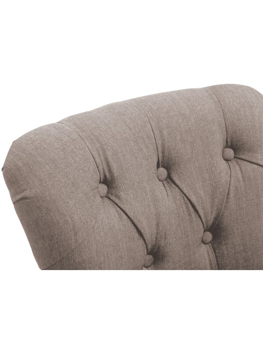 Barkruk Lakewood stof, antiek, taupe