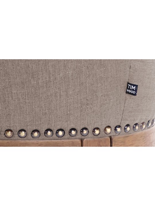 Barkruk Lakewood stof, antiek, taupe