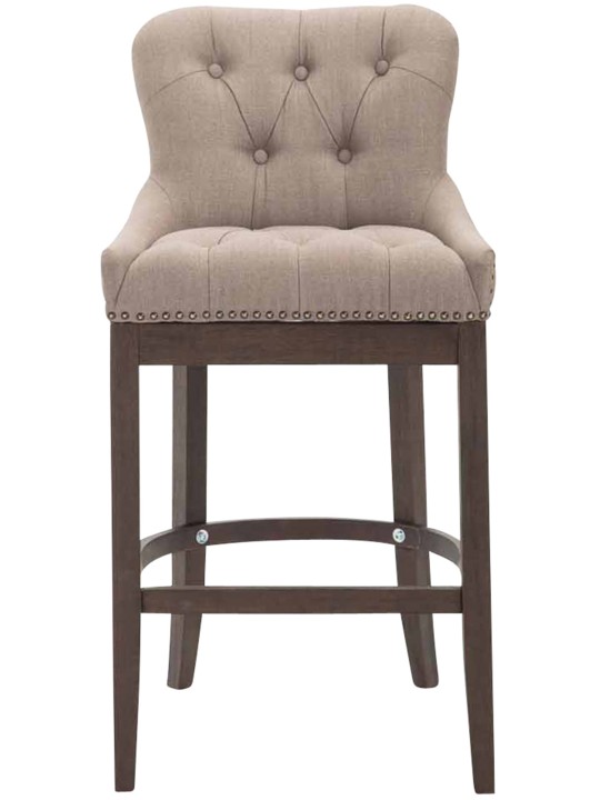 Barkruk Lakewood stof, antiek, taupe