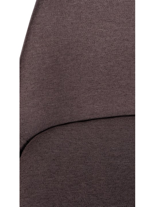 Barkruk Corbin stof rond naturel, bruin