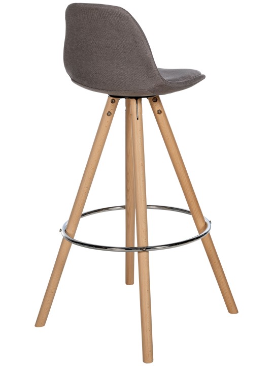 Barkruk Corbin stof rond naturel, taupe