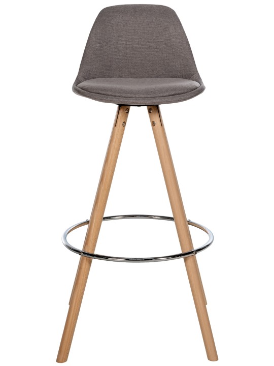 Barkruk Corbin stof rond naturel, taupe
