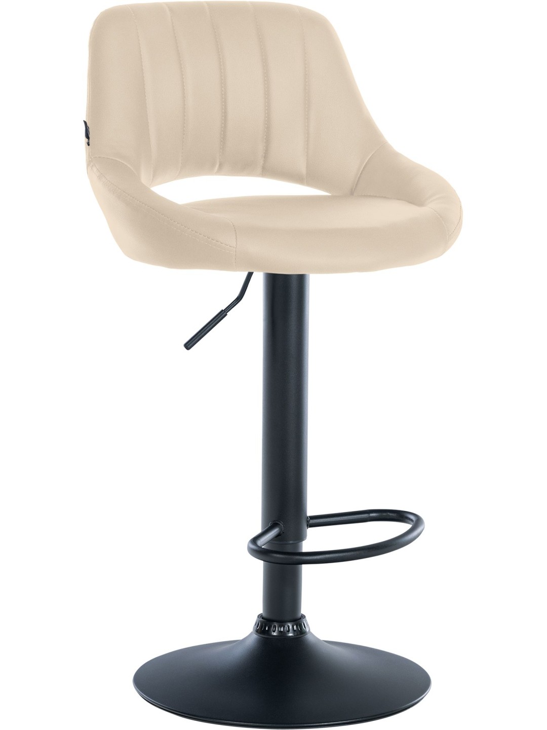 Barkruk Milet kunstleer, crème