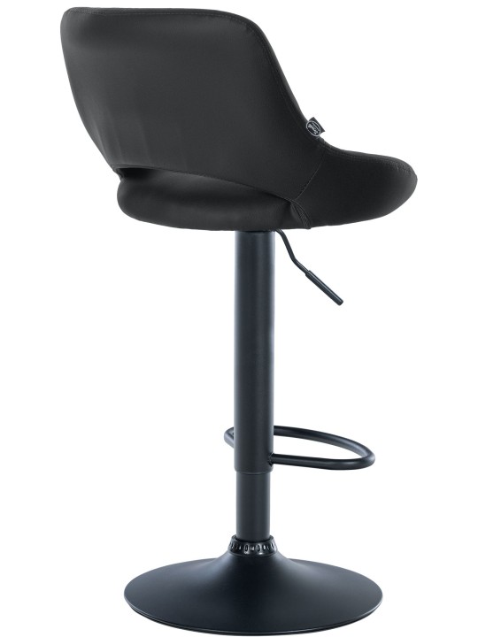 Barkruk Milet kunstleer, zwart