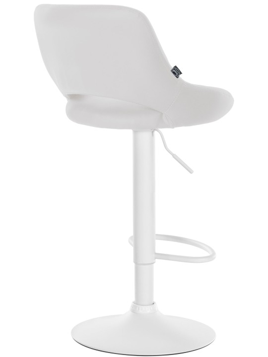 Barkruk Milet kunstleer, wit