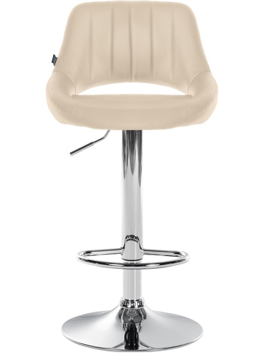 Set van 2 barkrukken Milet kunstleer C, crème