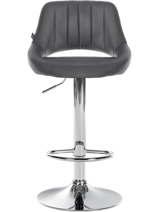 Set van 2 barkrukken Milet kunstleer C, grijs